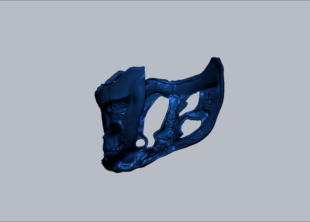 Mortal Kombat Movie 2021 Subzero mask 3D print model_5