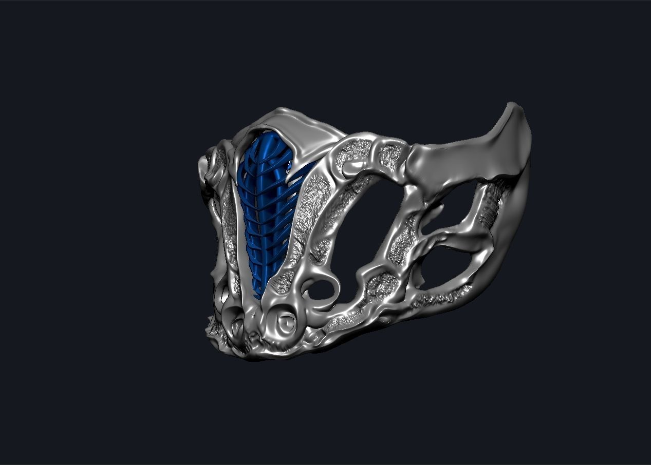 Mortal Kombat Movie 2021 Subzero mask 3D print model_23