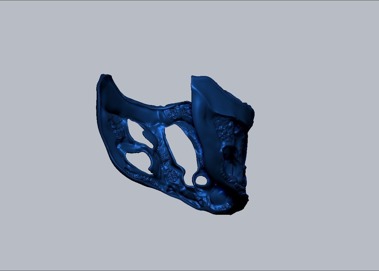 Mortal Kombat Movie 2021 Subzero mask 3D print model_12