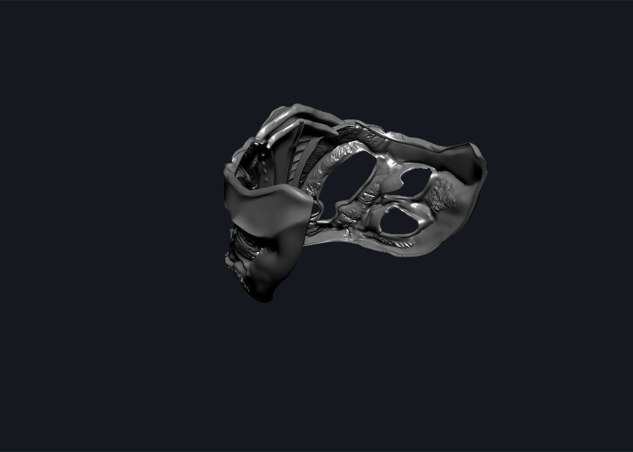 Mortal Kombat Movie 2021 Subzero mask 3D print model_31