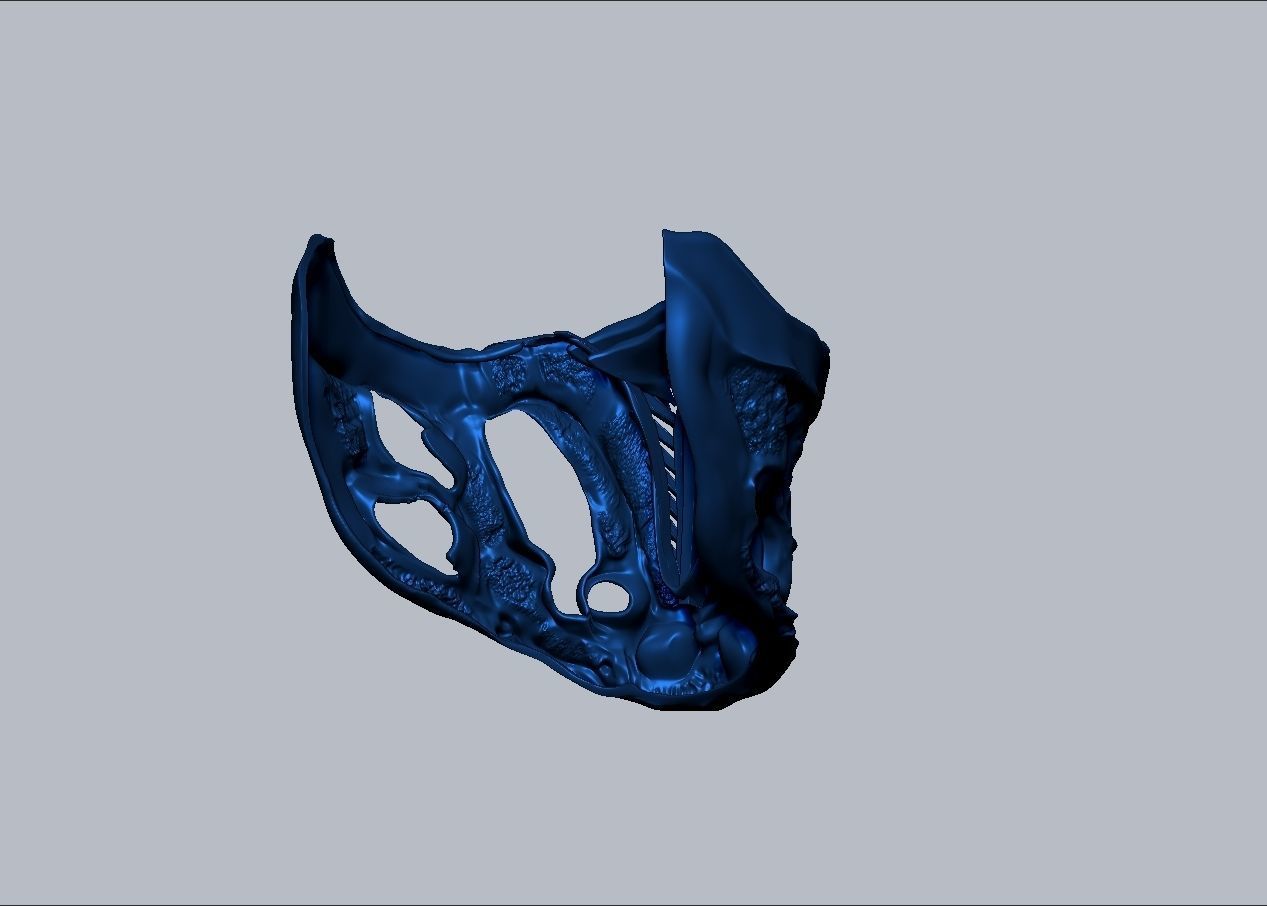 Mortal Kombat Movie 2021 Subzero mask 3D print model_11