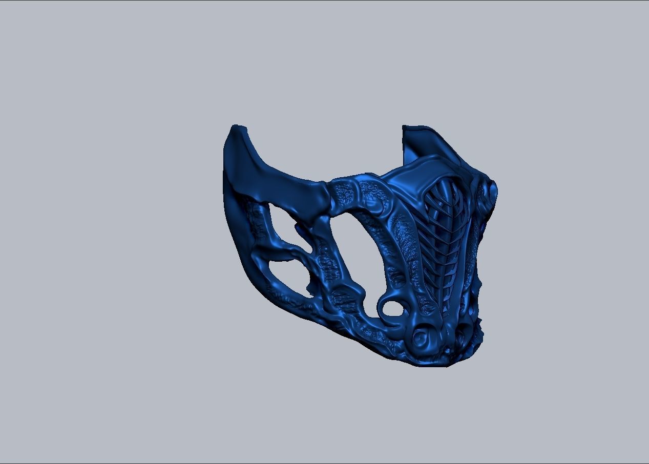 Mortal Kombat Movie 2021 Subzero mask 3D print model_19