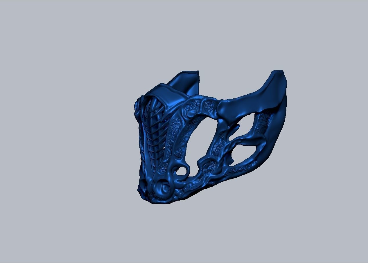 Mortal Kombat Movie 2021 Subzero mask 3D print model_33