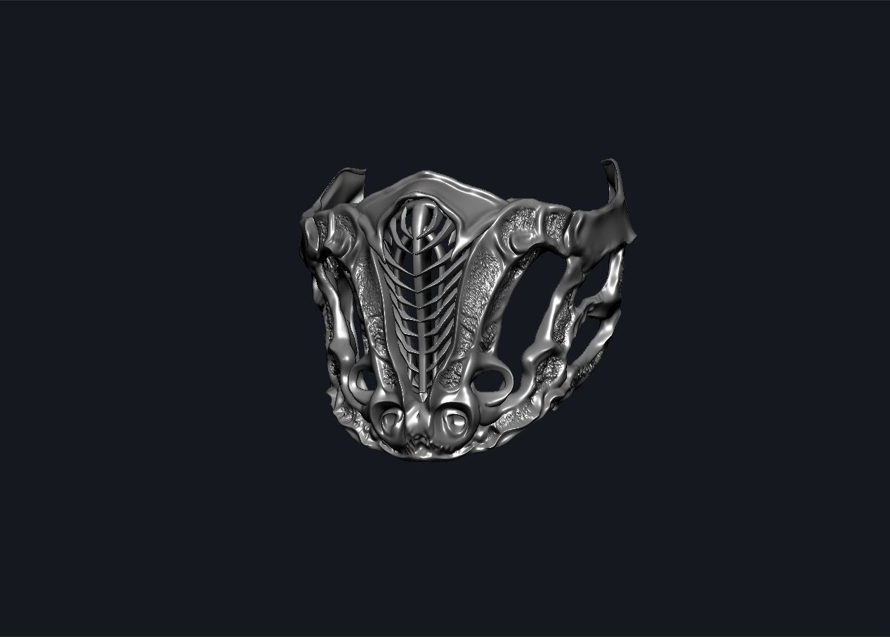Mortal Kombat Movie 2021 Subzero mask 3D print model_28