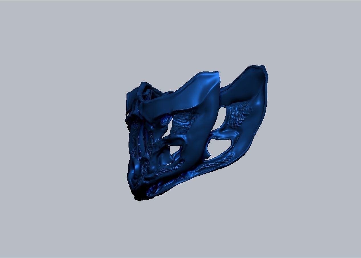 Mortal Kombat Movie 2021 Subzero mask 3D print model_37