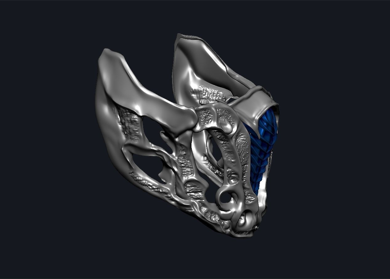Mortal Kombat Movie 2021 Subzero mask 3D print model_22