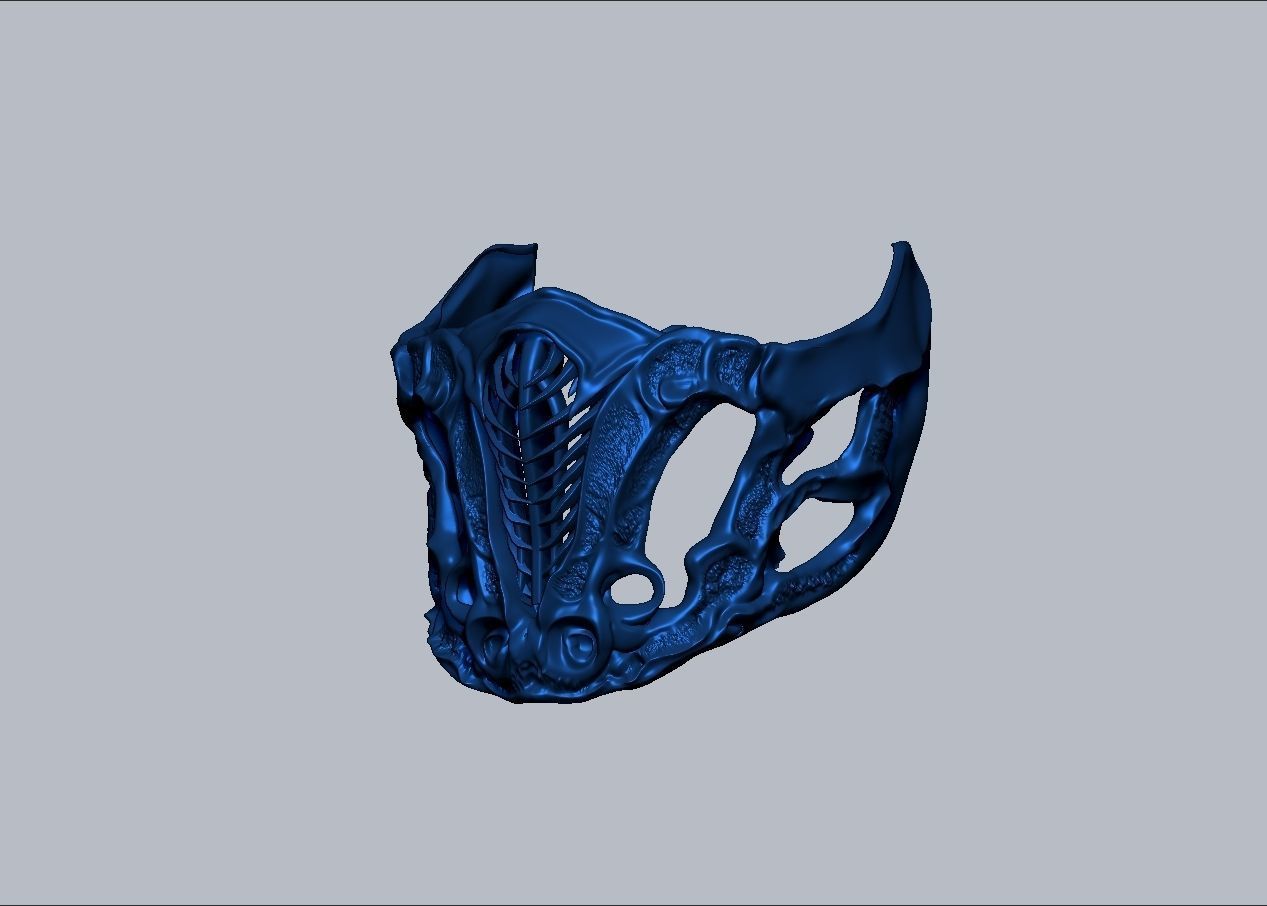 Mortal Kombat Movie 2021 Subzero mask 3D print model_32