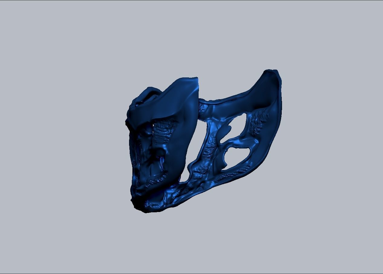 Mortal Kombat Movie 2021 Subzero mask 3D print model_3