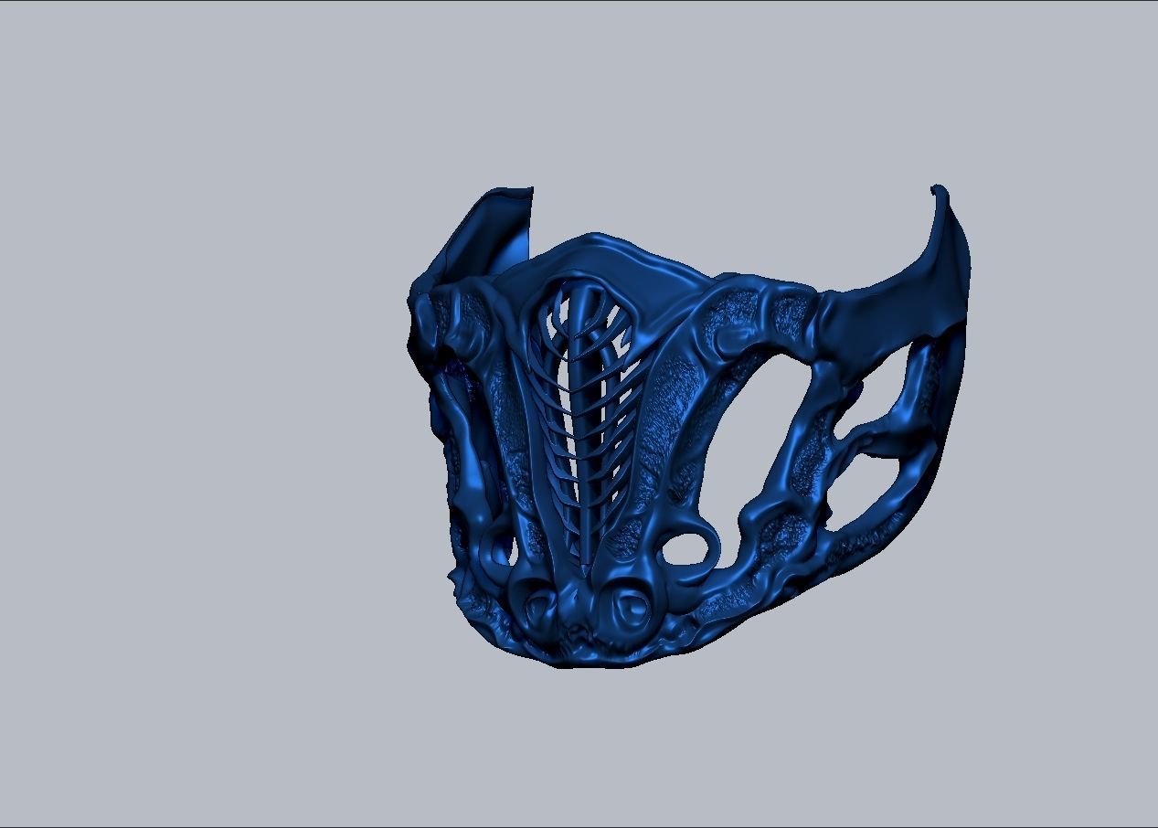 Mortal Kombat Movie 2021 Subzero mask 3D print model_25