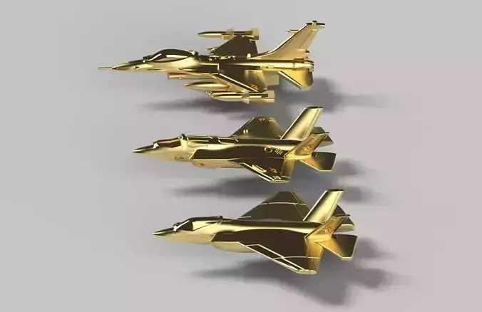 F-16 Fighting Falcon-  3pcs 