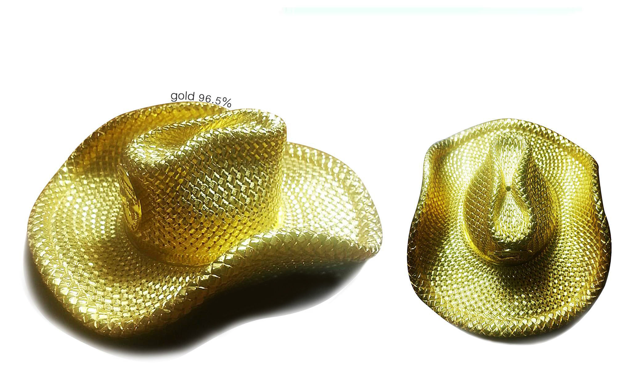  Cowboy Hat Brooch  3D print model_8