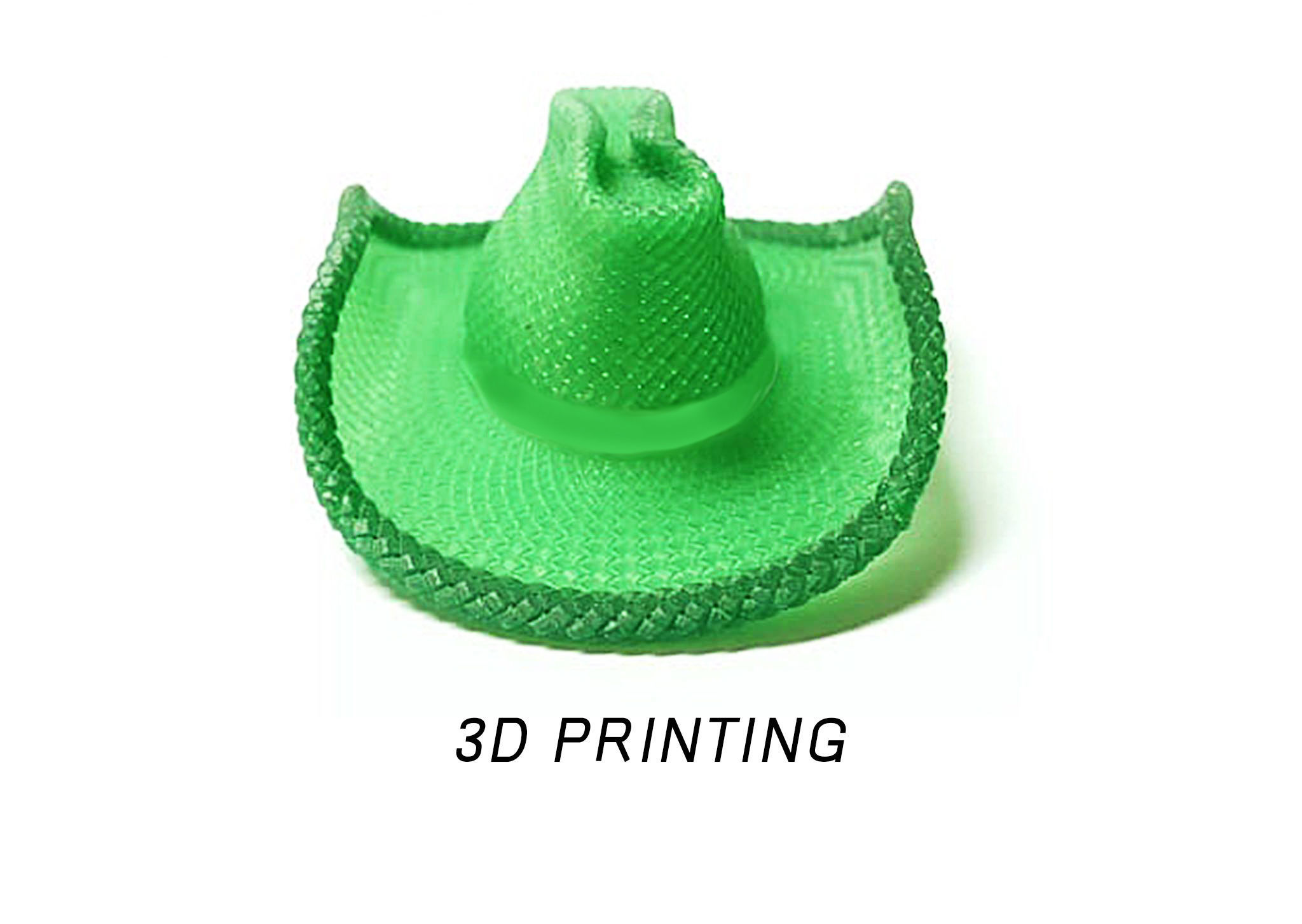  Cowboy Hat Brooch  3D print model_7