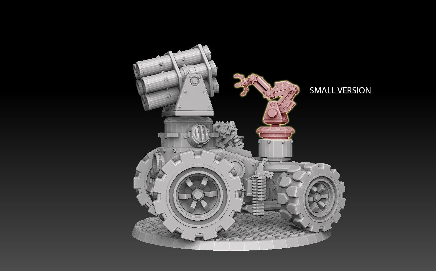Panzer Buggy Autoloader or Crusher Crane 3D print model_1