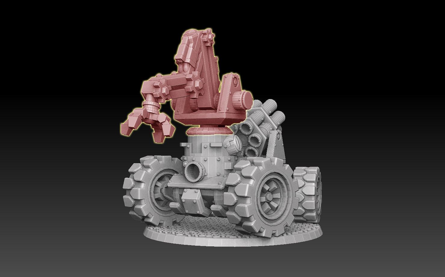 Panzer Buggy Autoloader or Crusher Crane 3D print model_3