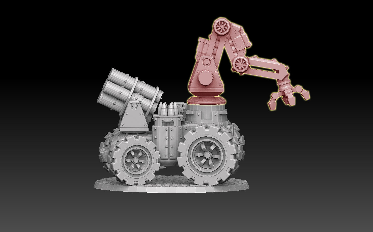 Panzer Buggy Autoloader or Crusher Crane 3D print model_4
