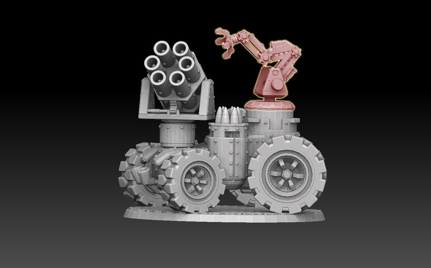 Panzer Buggy Autoloader or Crusher Crane 3D print model_2