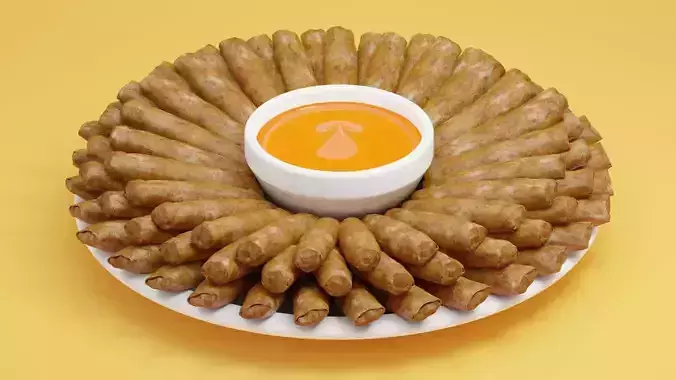 Lumpia Spring Roll Free low-poly 3D model