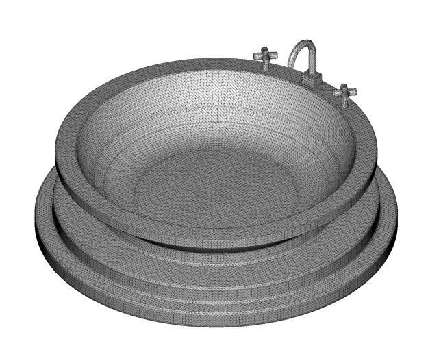 Stylish Bath Tub 3D print model_2