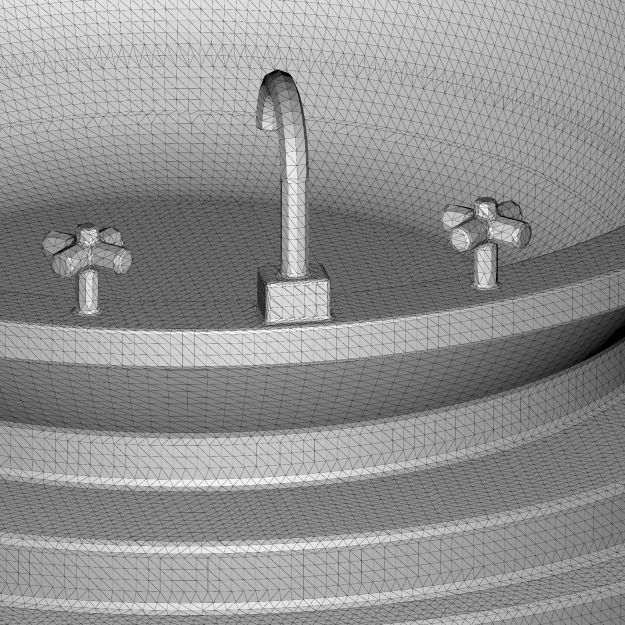 Stylish Bath Tub 3D print model_4