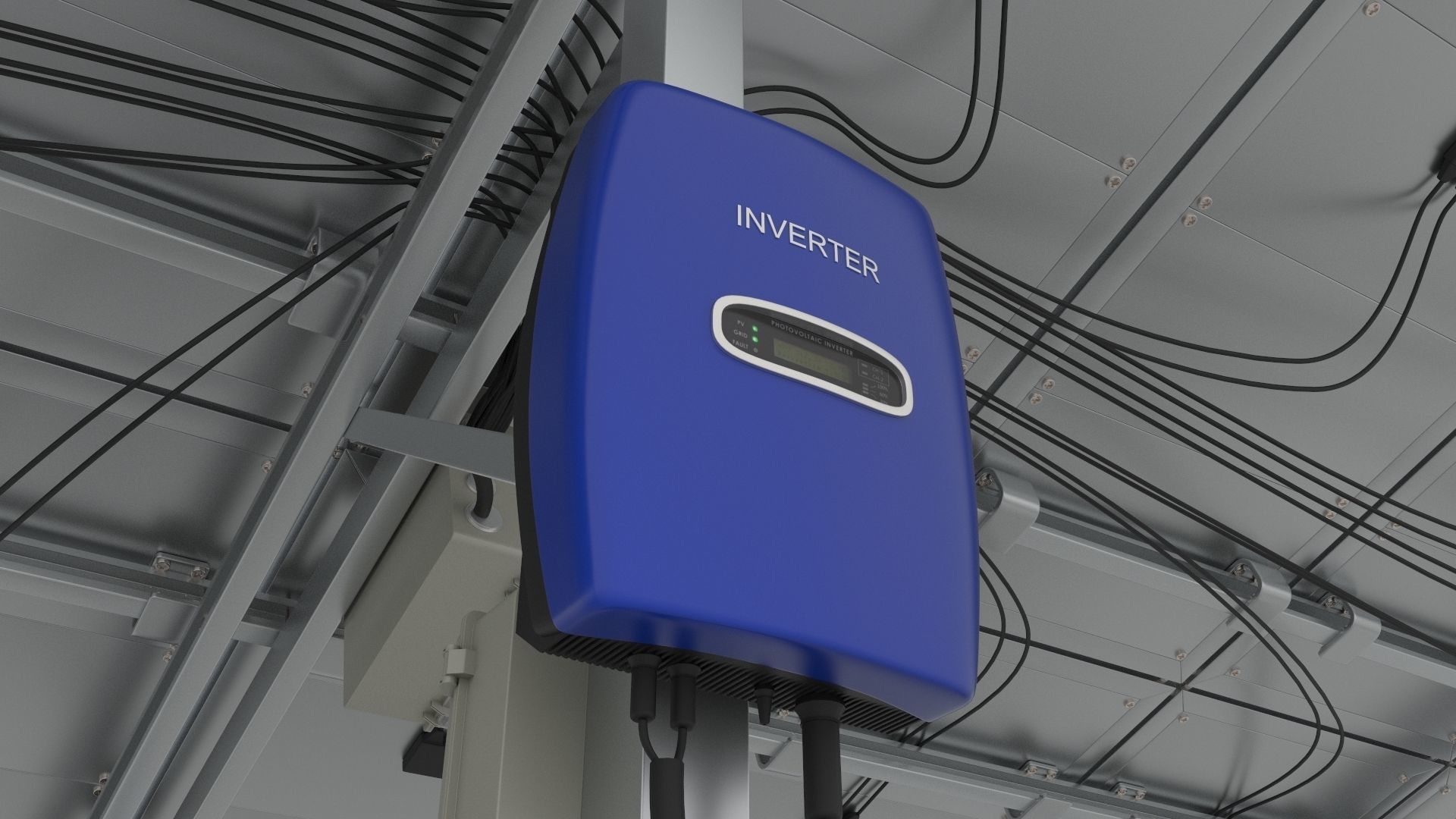 Solar Energy System 3D model_2