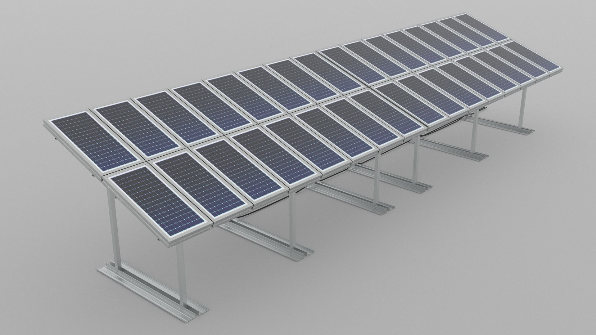Solar Energy System 3D model_1