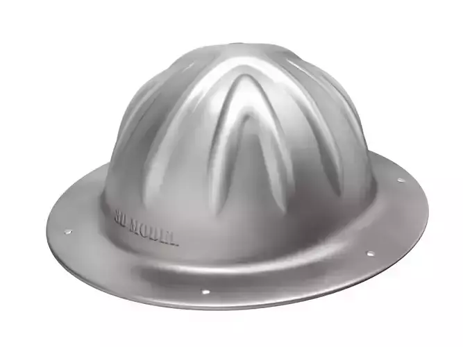 Vintage Skull Bucket Aluminum Hard Hat
