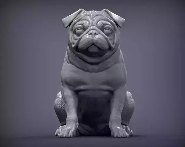 Pug for 3D printing 3D print model
