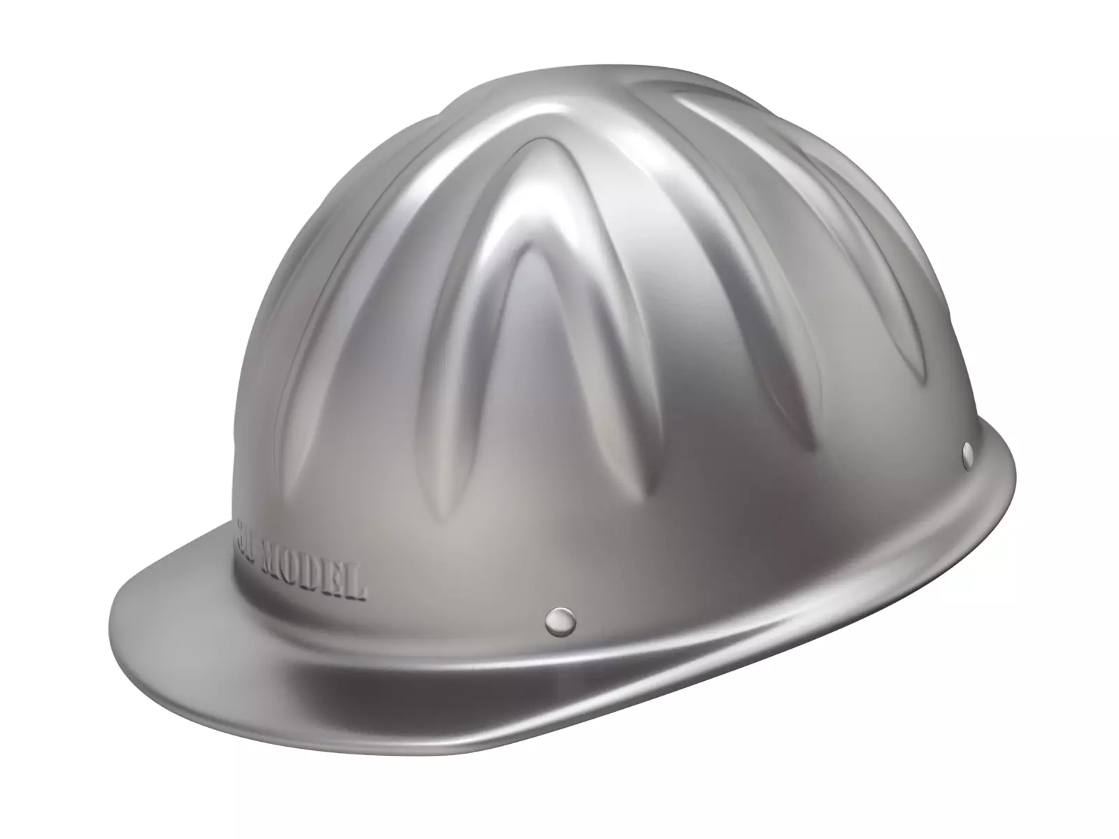 Skull Bucket Aluminum Hard Cap - shell only  3D model_0