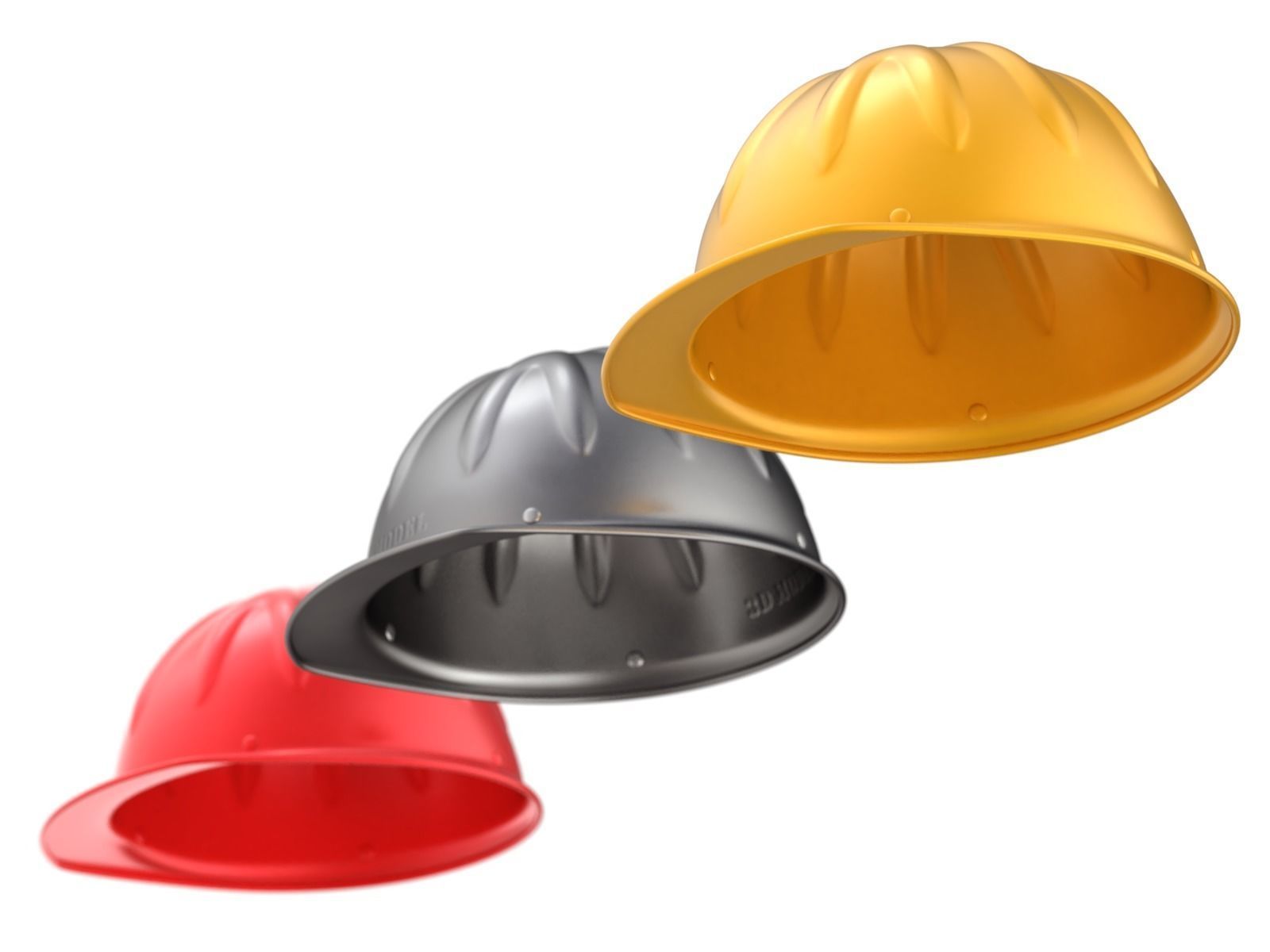 Skull Bucket Aluminum Hard Cap - shell only  3D model_6