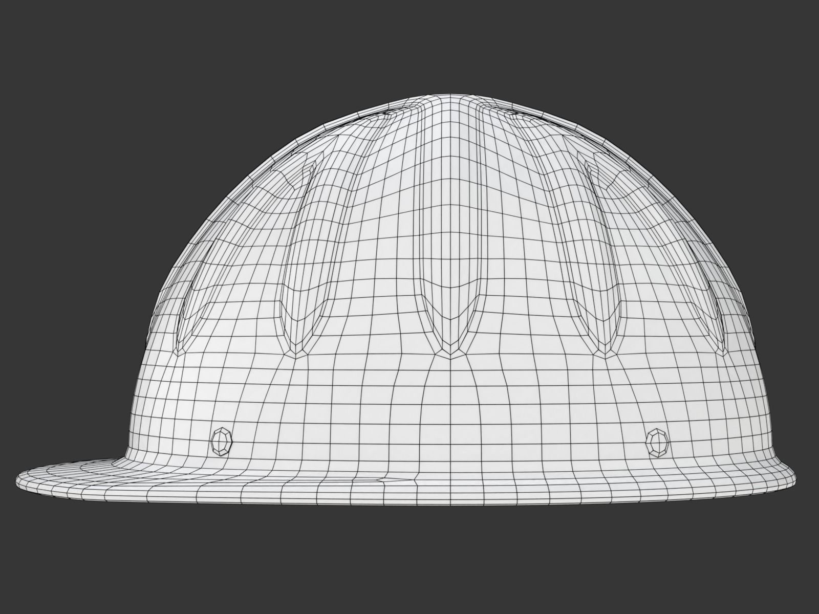 Skull Bucket Aluminum Hard Cap - shell only  3D model_14