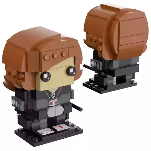 Lego Brickheadz - 41591 Black Widow 3D model