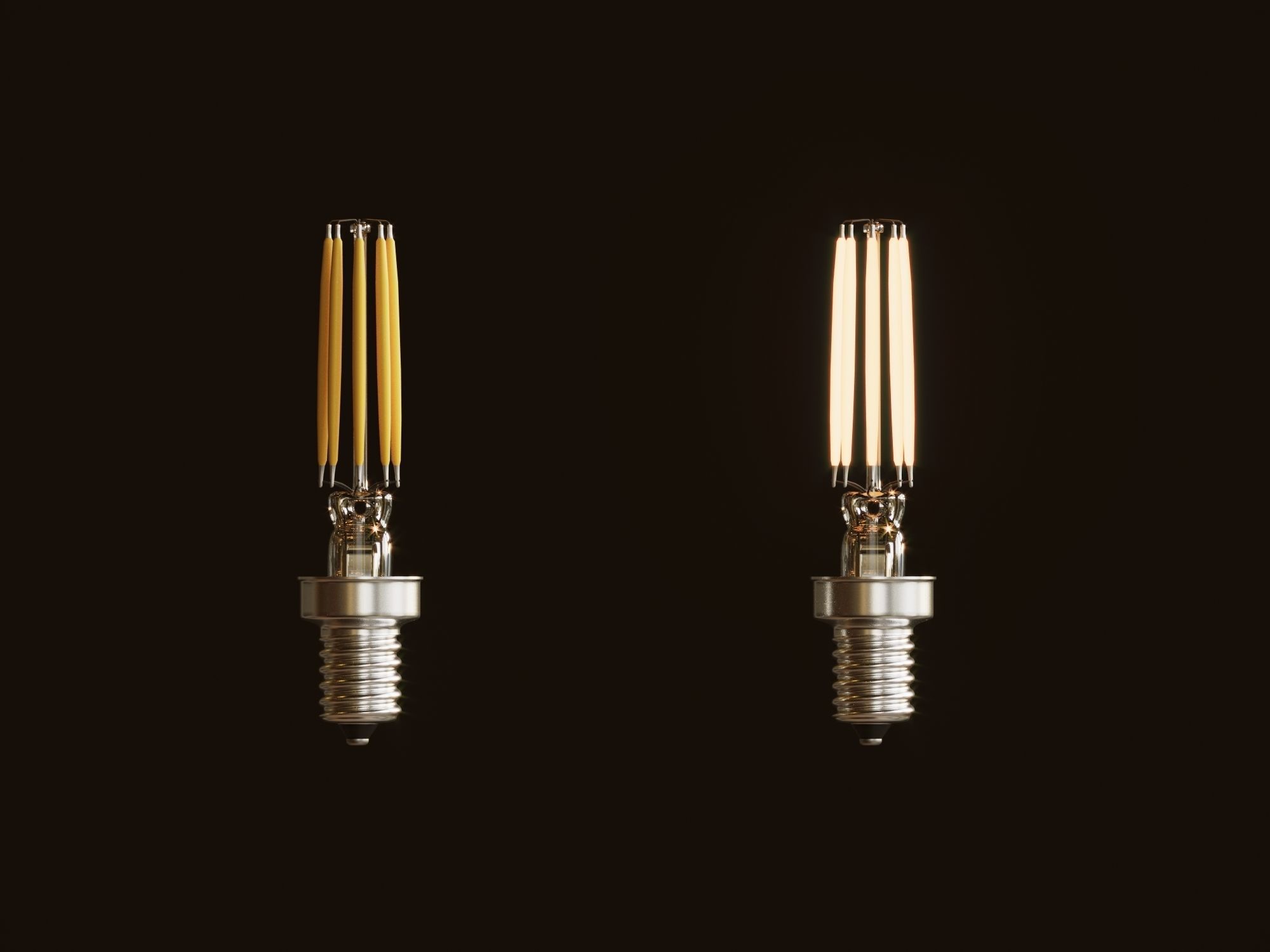 Dimmable T6 LED Bulbs 3D model_9