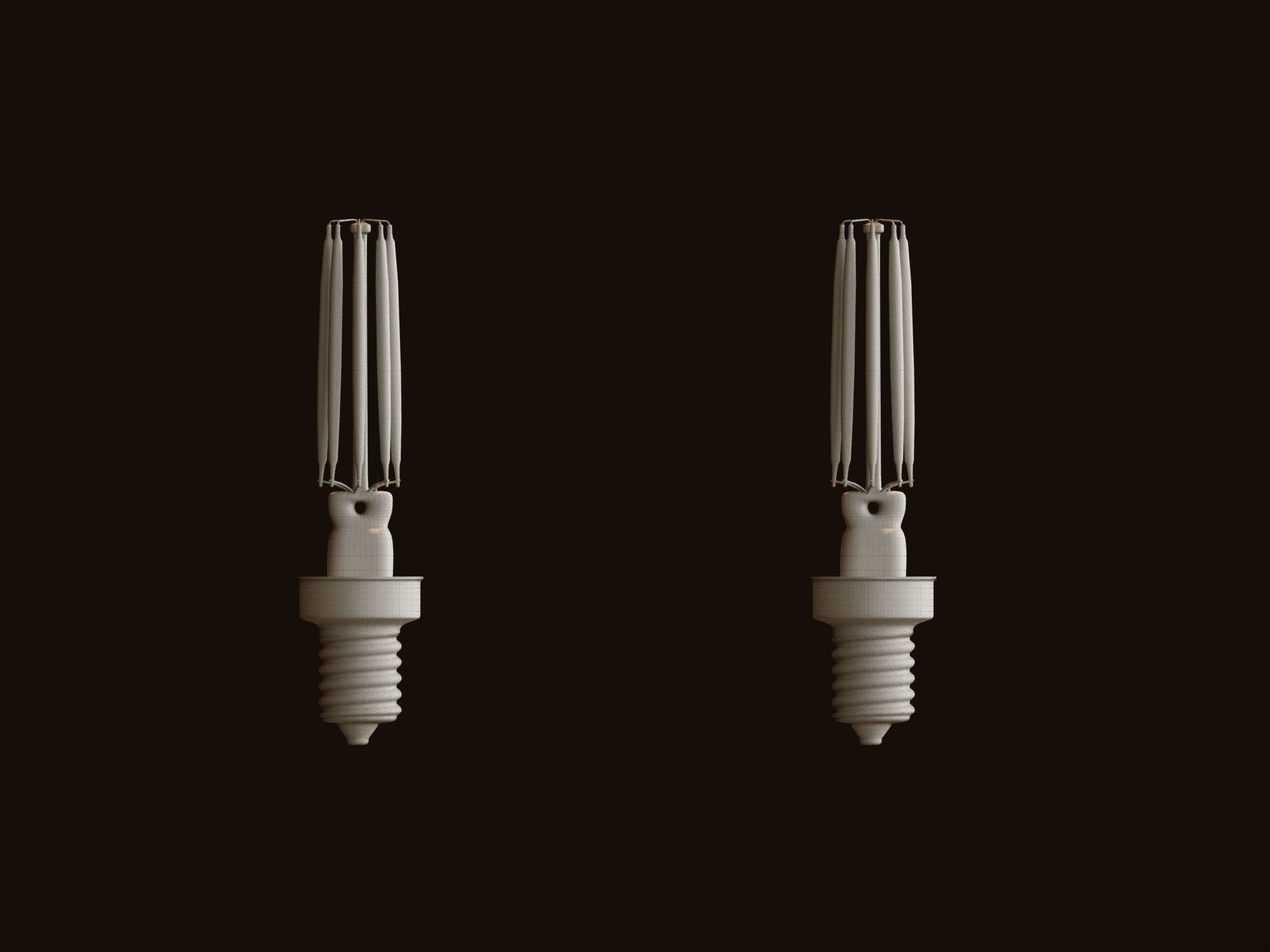Dimmable T6 LED Bulbs 3D model_3