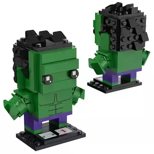 Lego Brickheadz- 41592 The Hulk 3D model