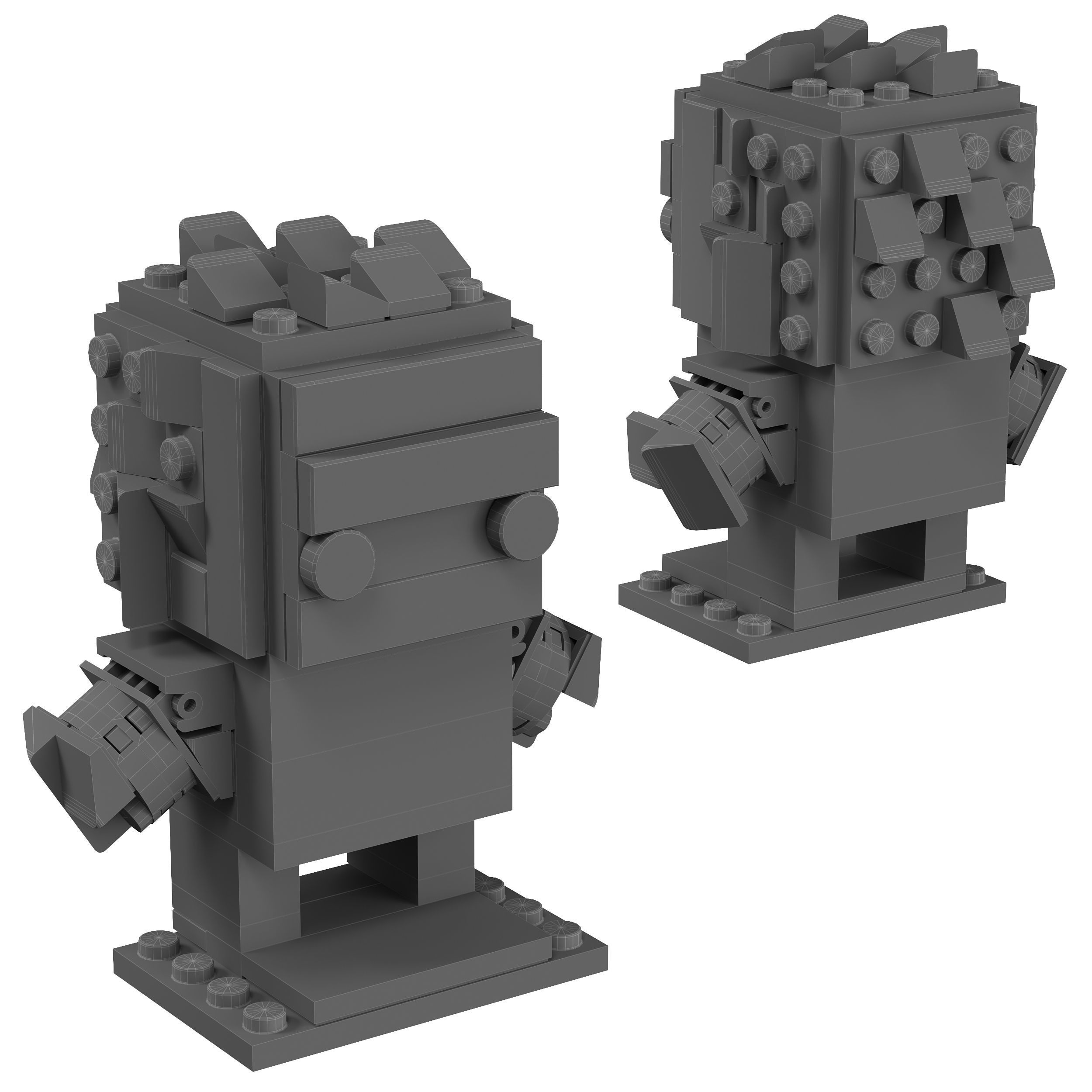 Lego Brickheadz- 41592 The Hulk 3D model_1