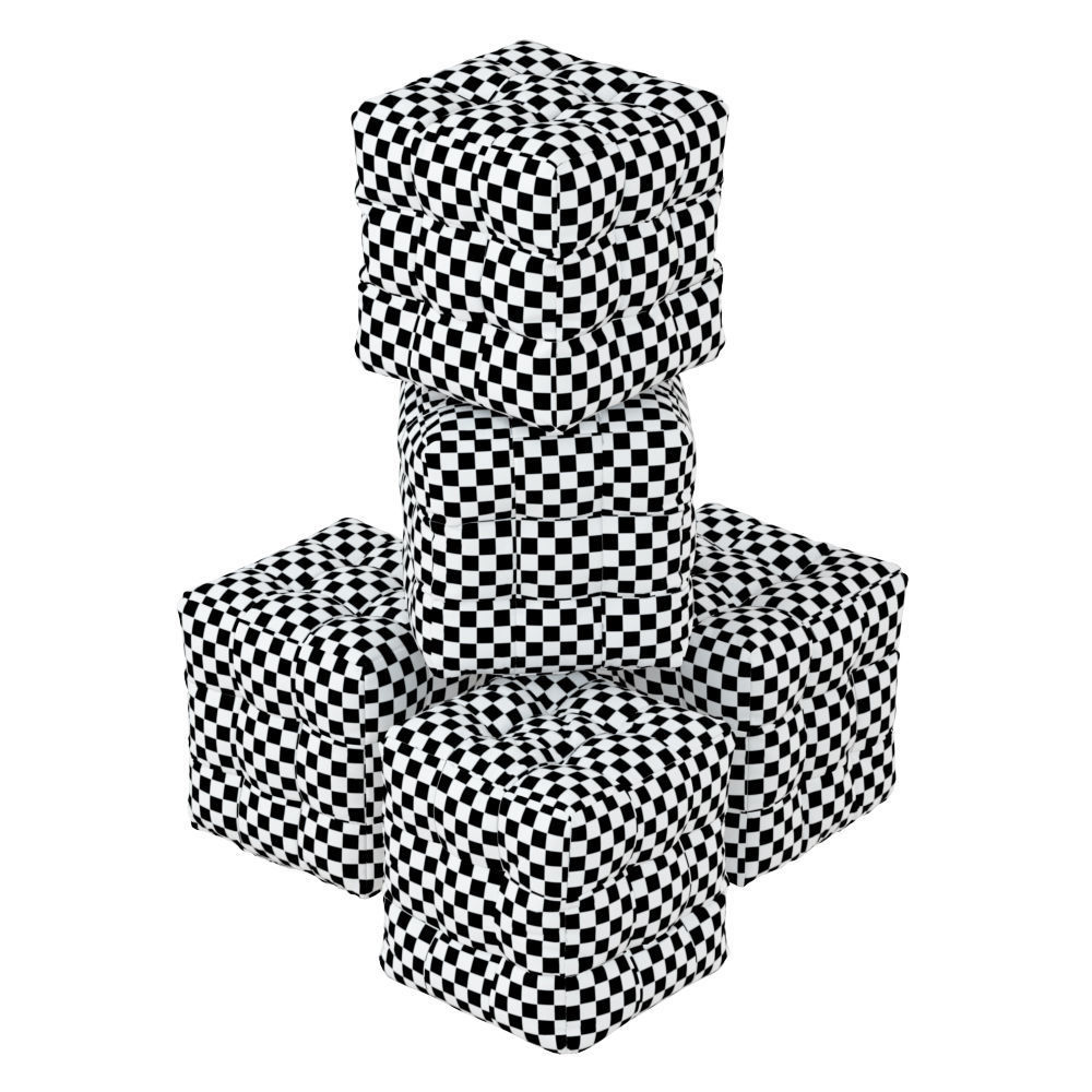 Papa Poufs Brown Collection 3D model_7