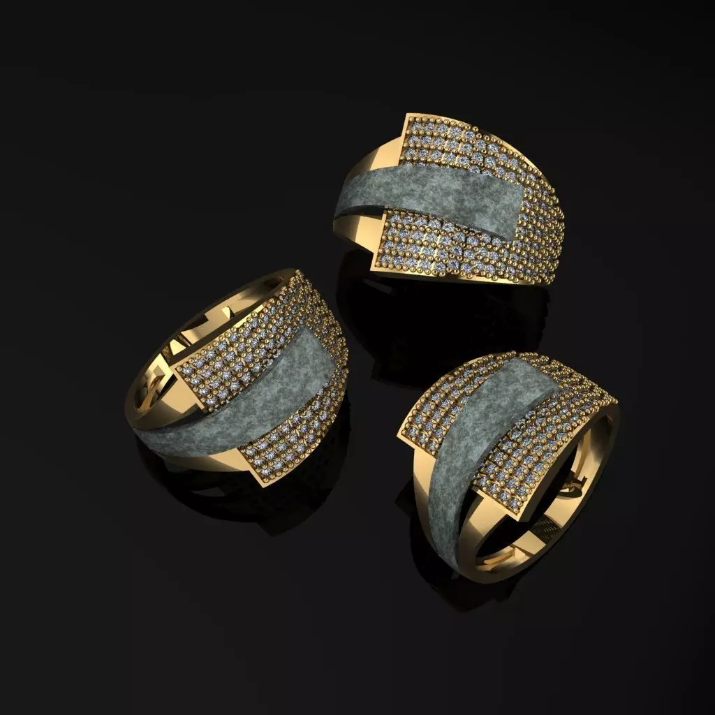 ring gold Jewelery 3dm 3D print model