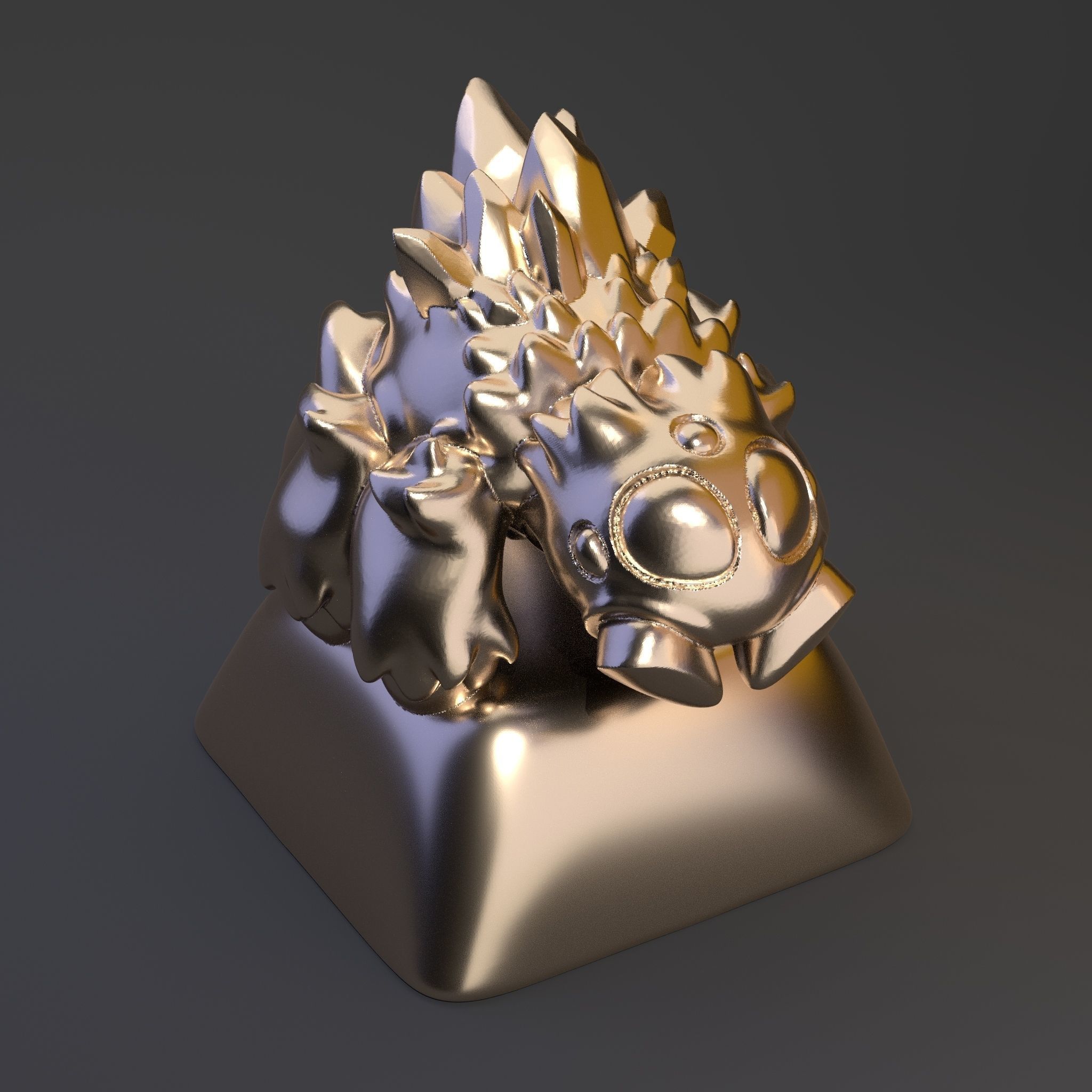 Crystal Spider Keycap 3D print model_1