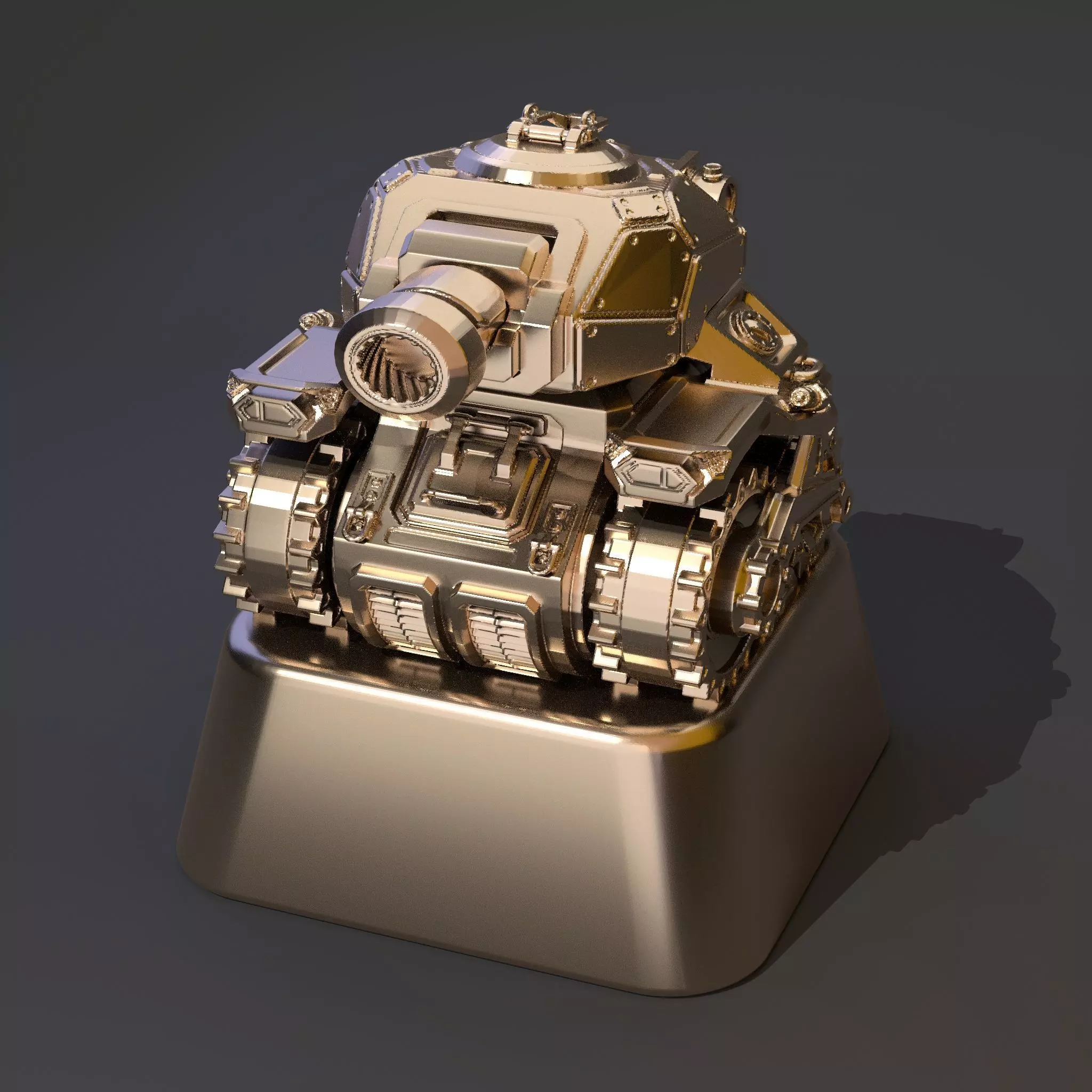 Tank Keycap 3D print model_0