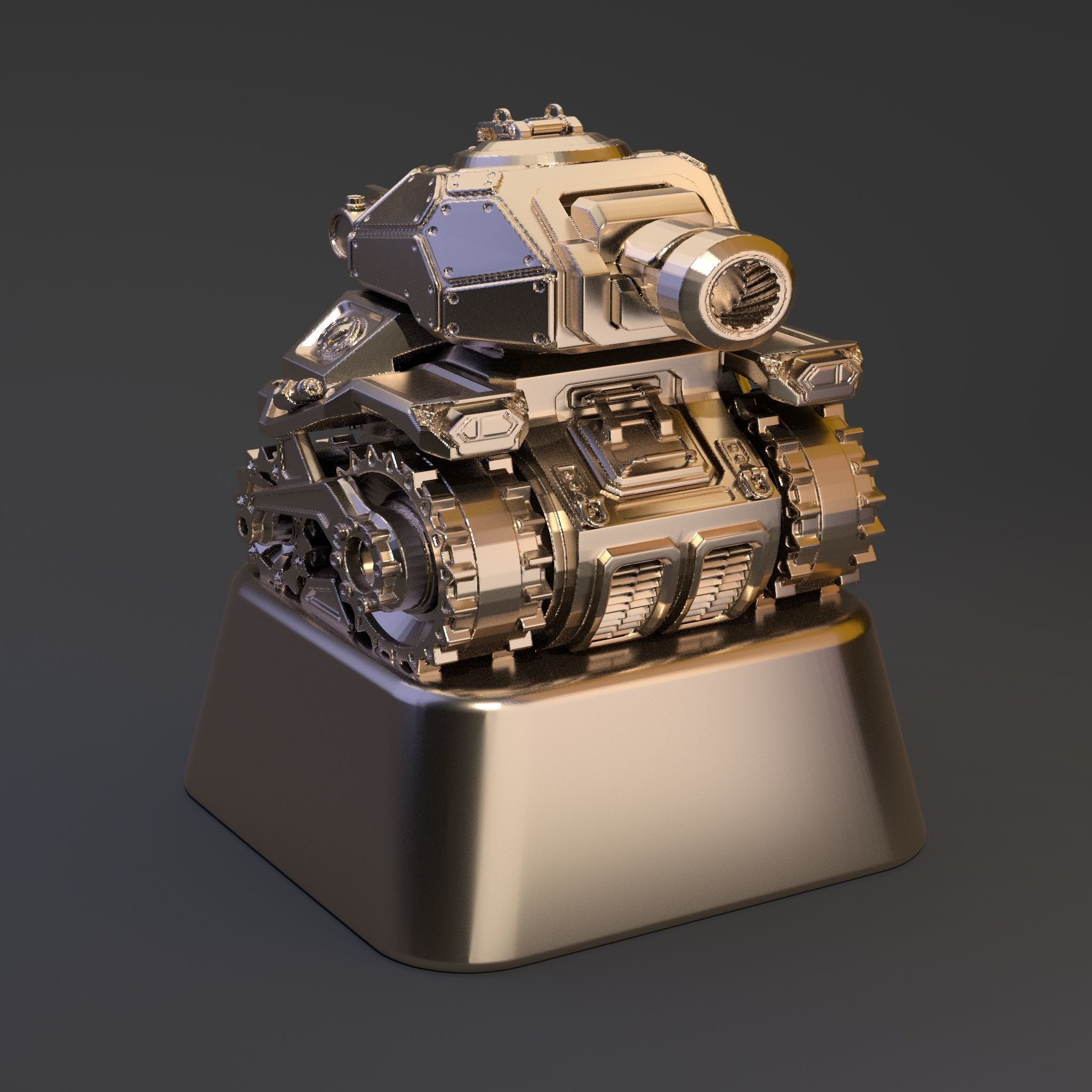 Tank Keycap 3D print model_1