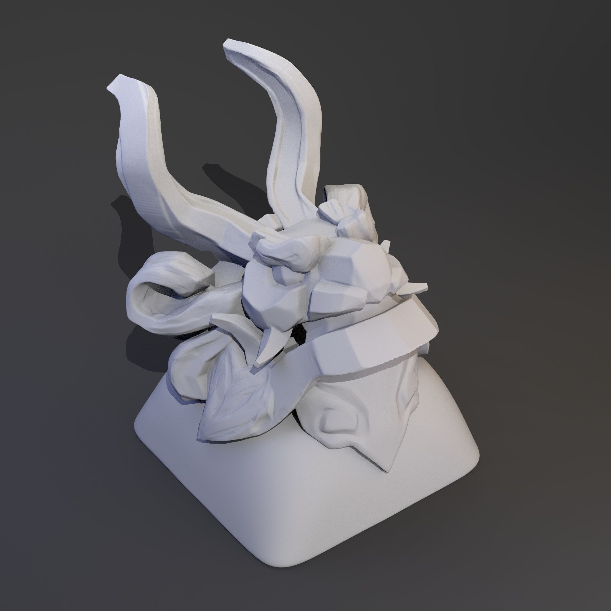 Red Lion Keycap 3D print model_1