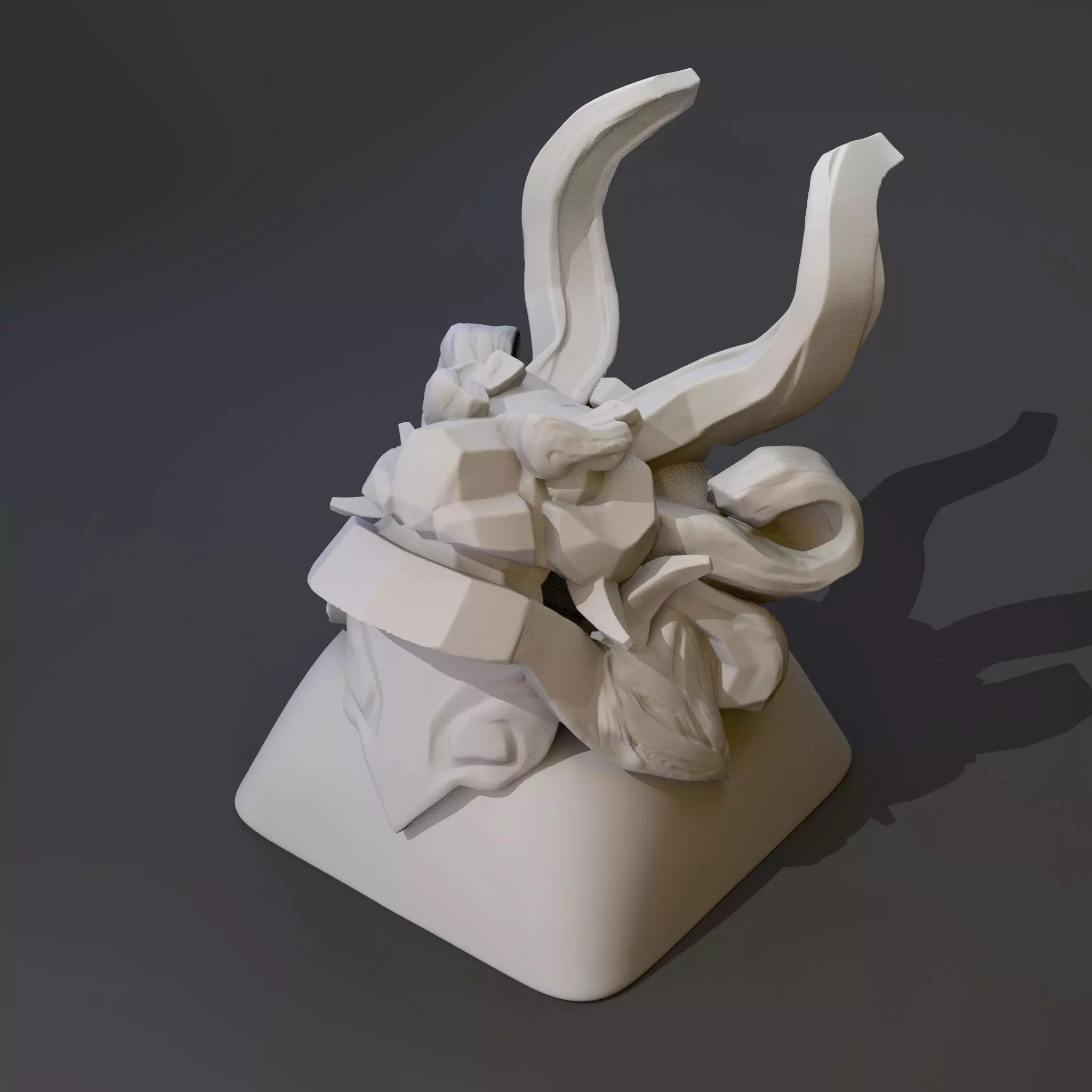 Red Lion Keycap 3D print model_0