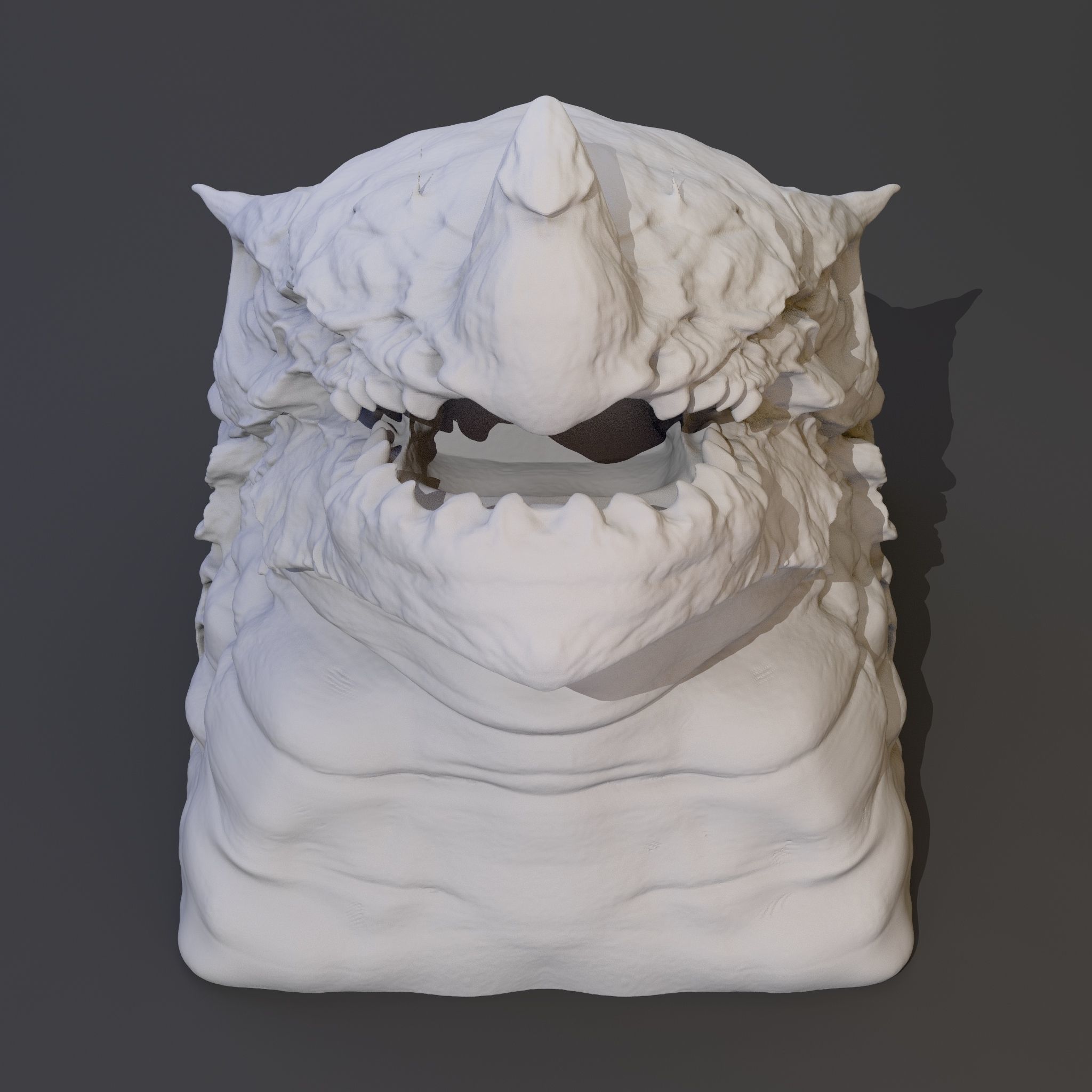 Sea Monster Keycap 3D print model_2