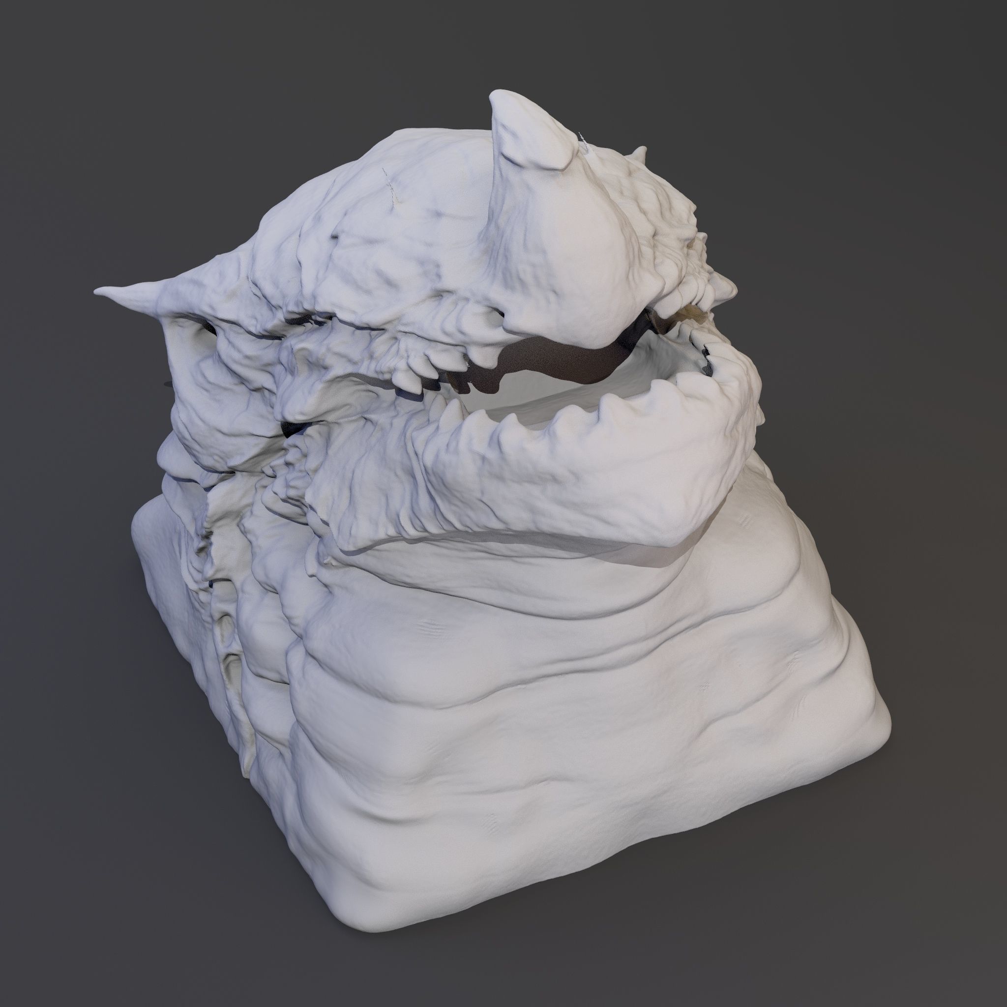 Sea Monster Keycap 3D print model_1