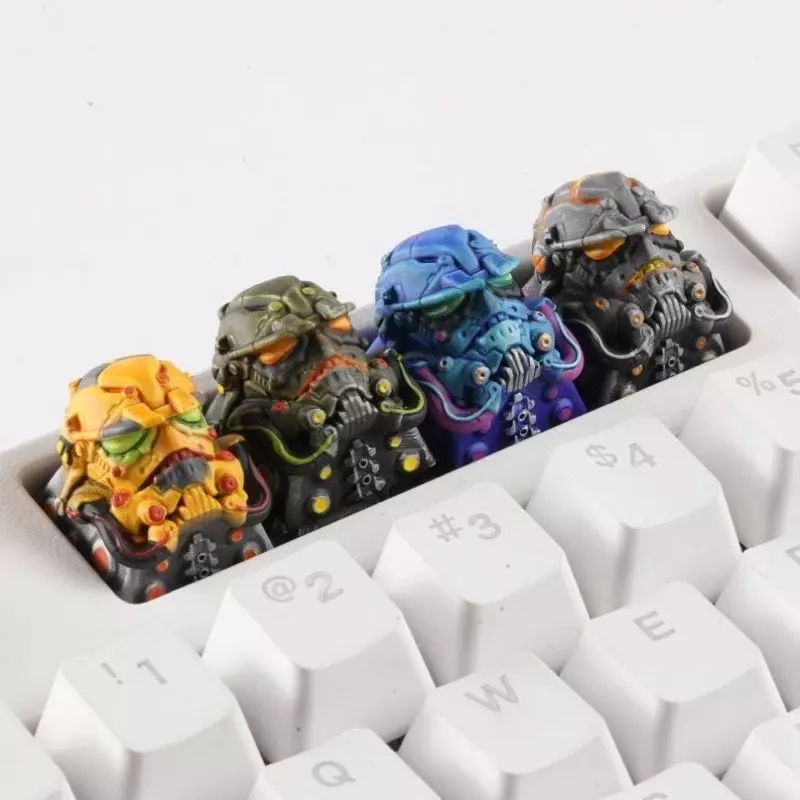 Cyberpunk Trooper Keycap 3D print model_0