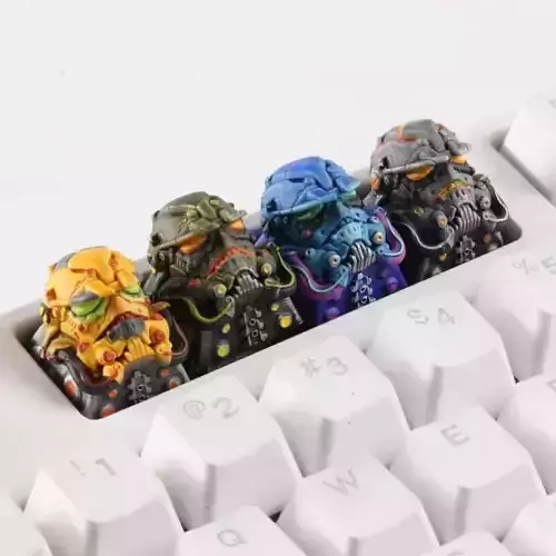 Cyberpunk Trooper Keycap 3D print model