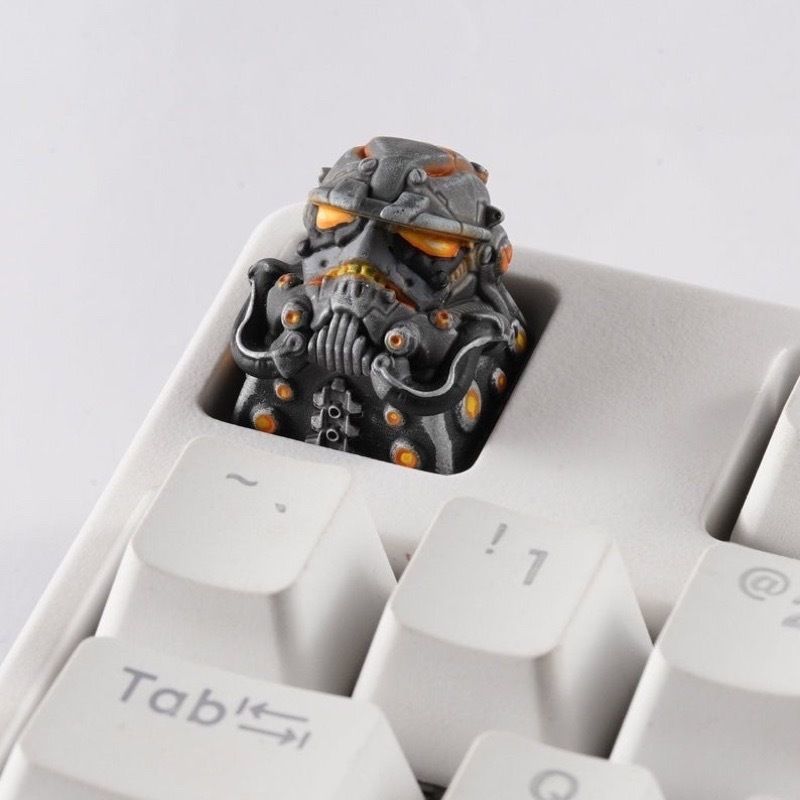 Cyberpunk Trooper Keycap 3D print model_2