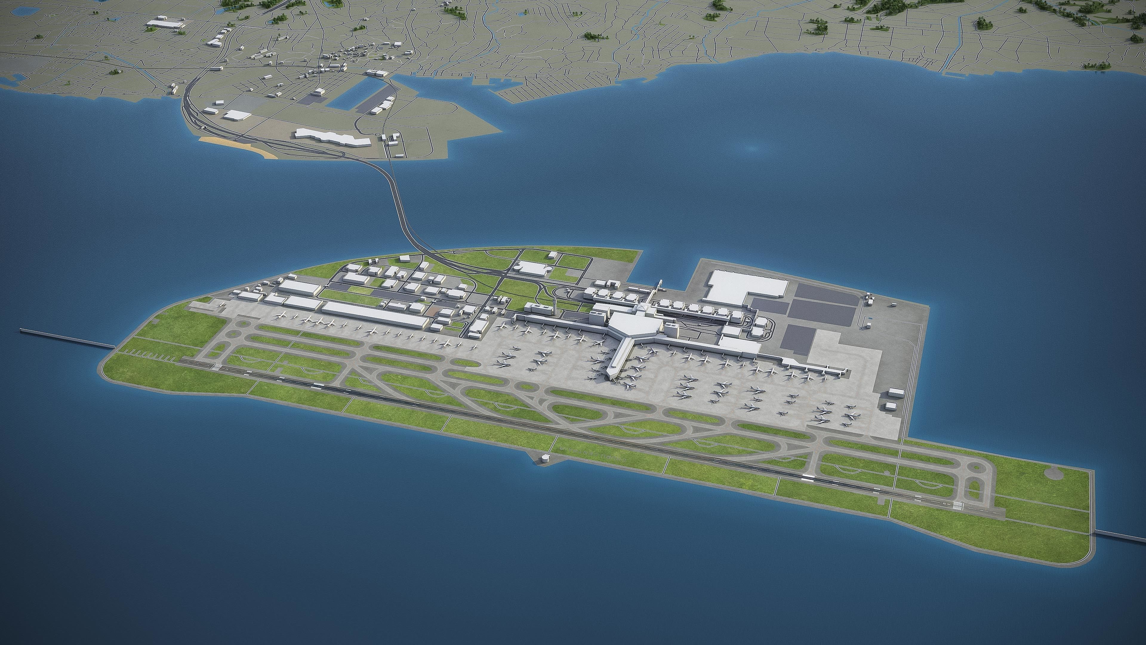 Nagoya - 3D City Model Low-poly 3D model_28