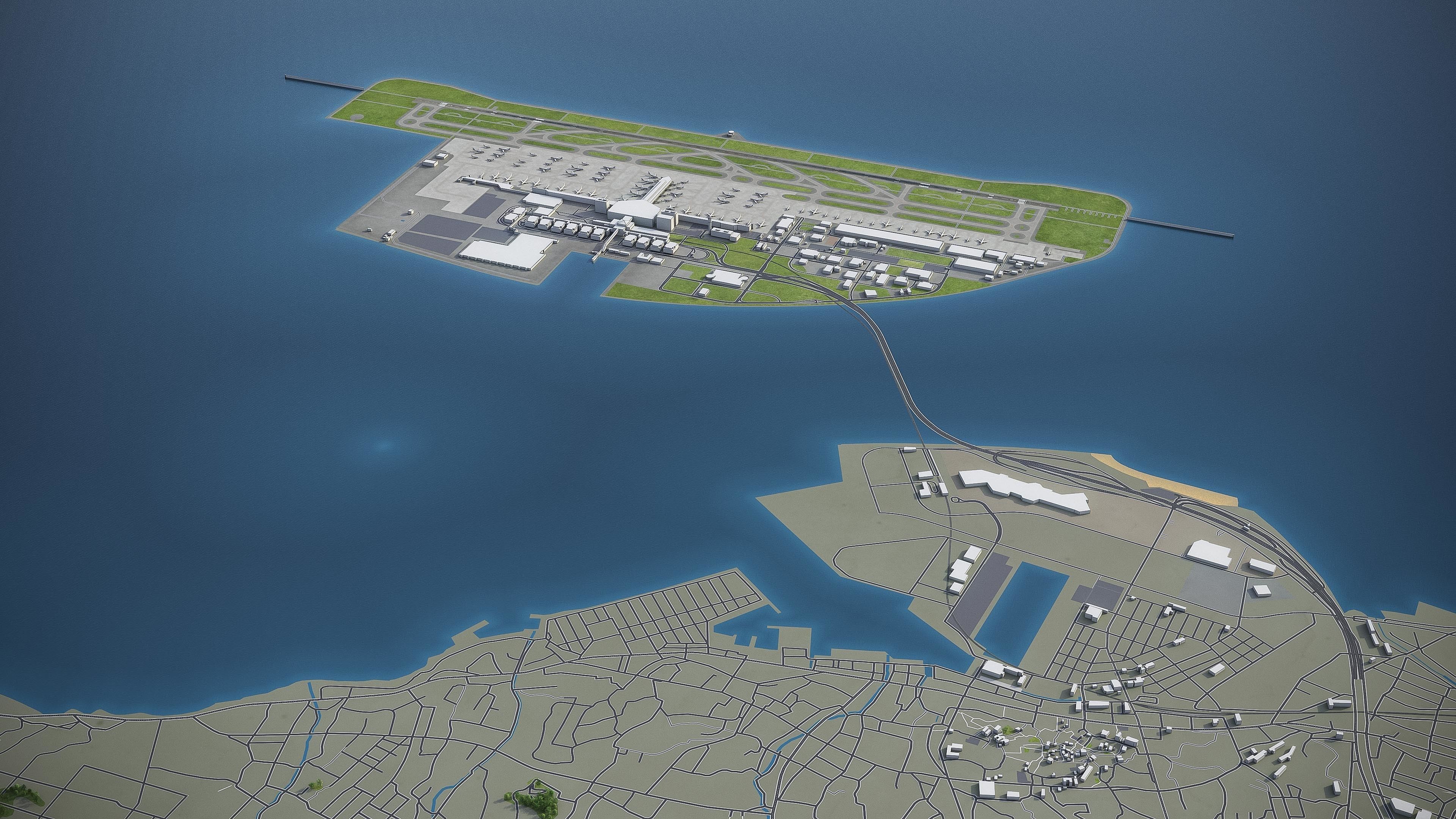 Nagoya - 3D City Model Low-poly 3D model_31