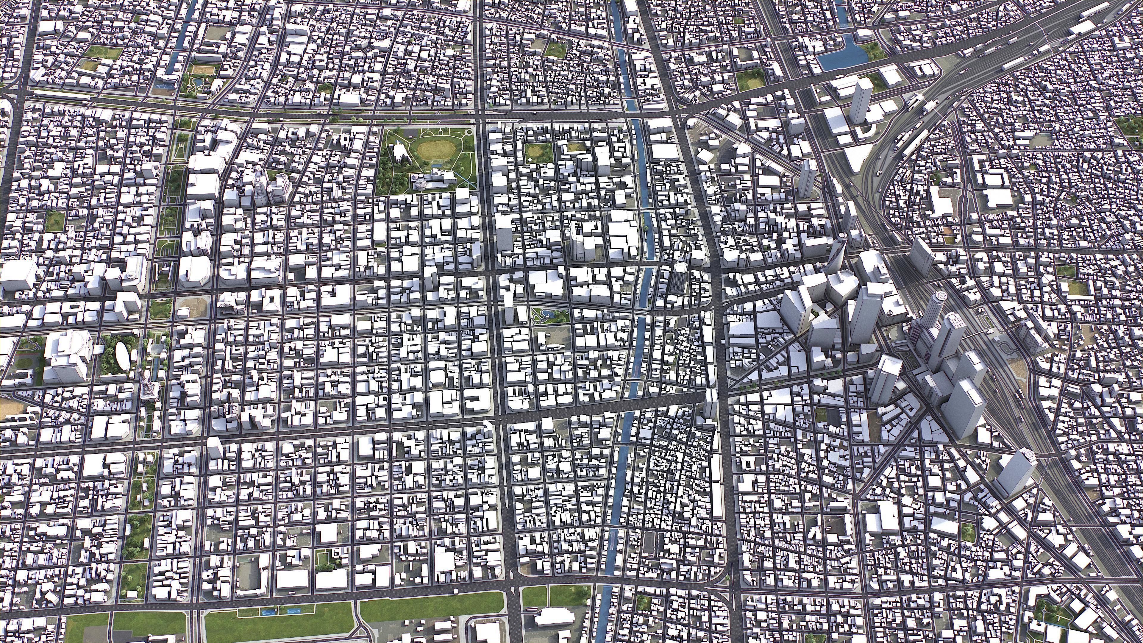 Nagoya - 3D City Model Low-poly 3D model_2